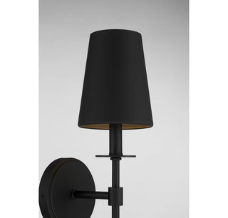 One Light Wall Sconce in Matte Black
