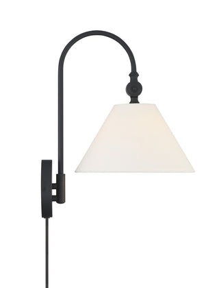 One Light Wall Sconce in Matte Black