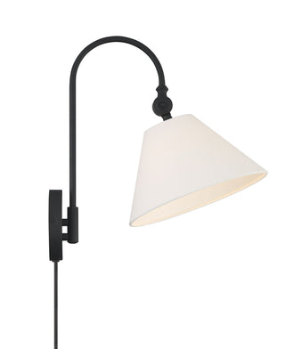 One Light Wall Sconce in Matte Black