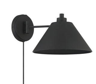 One Light Wall Sconce in Matte Black