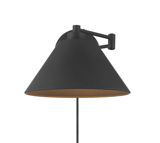 One Light Wall Sconce in Matte Black