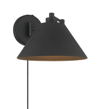One Light Wall Sconce in Matte Black