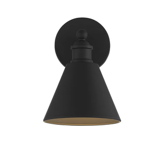 One Light Wall Sconce in Matte Black