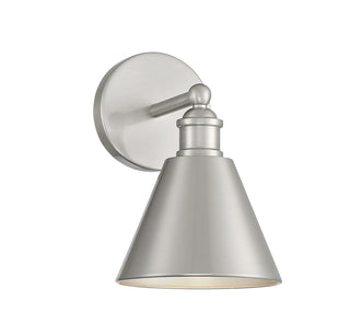 One Light Wall Sconce in Brushed Nickel