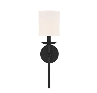 One Light Wall Sconce in Matte Black