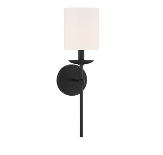 One Light Wall Sconce in Matte Black