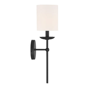 One Light Wall Sconce in Matte Black