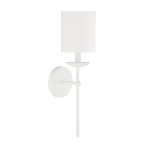 One Light Wall Sconce in White