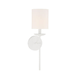 One Light Wall Sconce in White