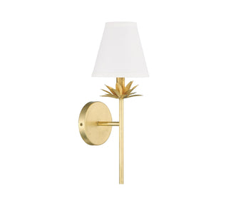 One Light Wall Sconce in True Gold
