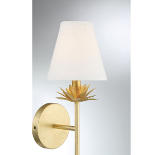 One Light Wall Sconce in True Gold