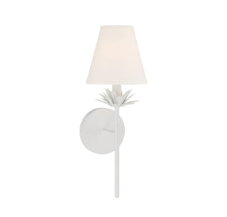 One Light Wall Sconce in White