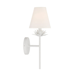 One Light Wall Sconce in White