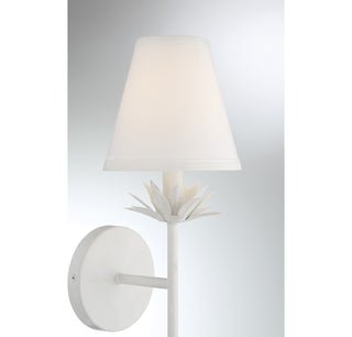 One Light Wall Sconce in White