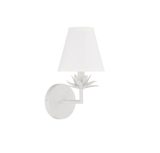 One Light Wall Sconce in White
