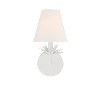 One Light Wall Sconce in White