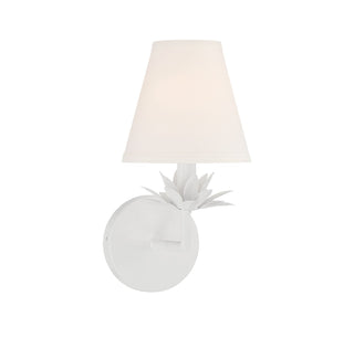 One Light Wall Sconce in White