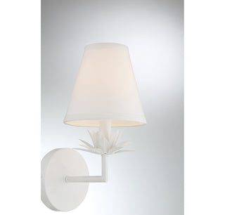 One Light Wall Sconce in White