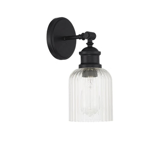 One Light Wall Sconce in Matte Black