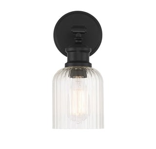 One Light Wall Sconce in Matte Black