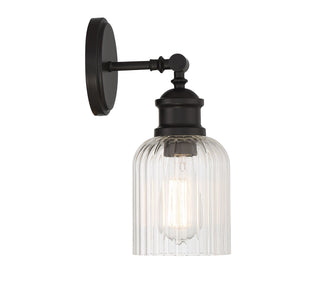 One Light Wall Sconce in Matte Black