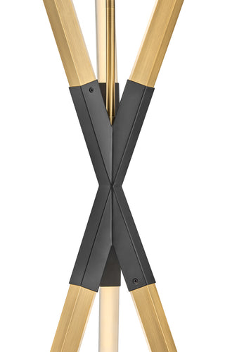 Rae LED Pendant in Lacquered Brass
