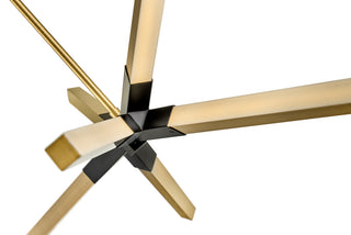 Rae LED Linear Pendant in Lacquered Brass