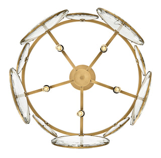 Nala LED Pendant in Heritage Brass