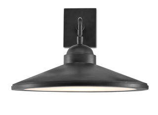 Ditchley One Light Wall Sconce in Black Bronze/White