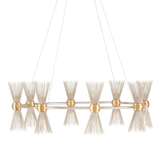 Novatude 16 Light Chandelier in Contemporary Gold Leaf/Contemporary Silver Leaf