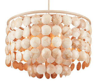 Buko Six Light Chandelier in Coco Cream/Natural