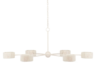 Monreale Six Light Chandelier in White