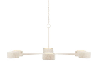 Monreale Six Light Chandelier in White