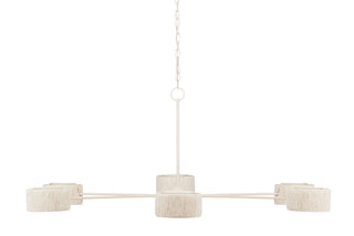 Monreale Six Light Chandelier in White