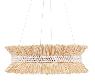 Seychelles Six Light Chandelier in Natural/Sugar White