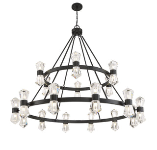 Dryden LED Chandelier in Matte Black
