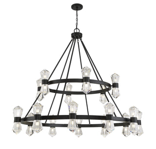 Dryden LED Chandelier in Matte Black