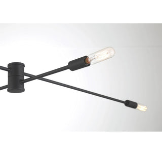 Lyrique 12 Light Chandelier in Matte Black
