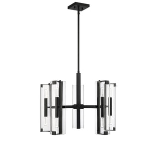 Winfield Ten Light Chandelier in Matte Black