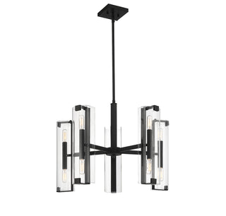 Winfield Ten Light Chandelier in Matte Black