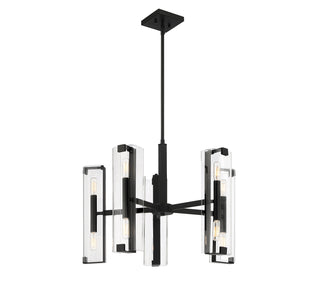Winfield Ten Light Chandelier in Matte Black