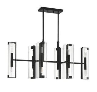 Winfield 12 Light Chandelier in Matte Black