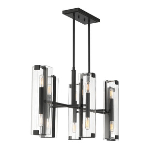 Winfield 12 Light Chandelier in Matte Black