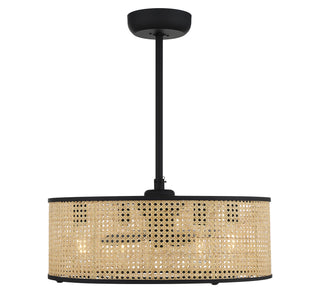 Astoria LED Fan D'Lier in Matte Black