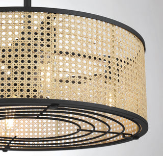 Astoria LED Fan D'Lier in Matte Black