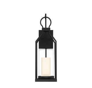 Hamilton One Light Outdoor Wall Lantern in Matte Black