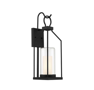 Hamilton One Light Outdoor Wall Lantern in Matte Black