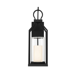 Hamilton One Light Outdoor Wall Lantern in Matte Black
