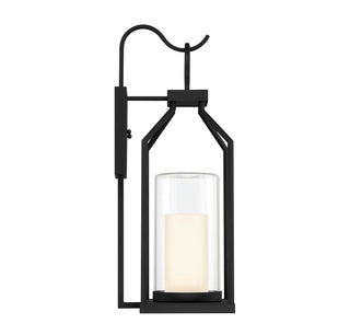 Hamilton One Light Outdoor Wall Lantern in Matte Black