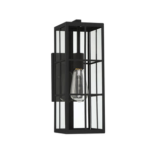 Ericson One Light Outdoor Wall Lantern in Matte Black